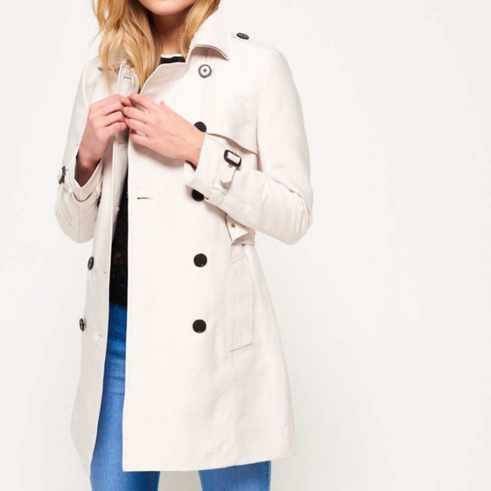 NWT Superdry XS Trench Coat